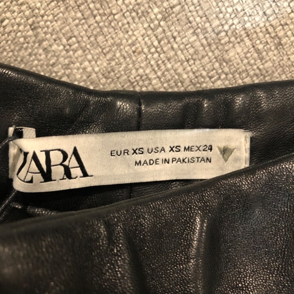 Zara genuine leather pants - Picture 8 of 9